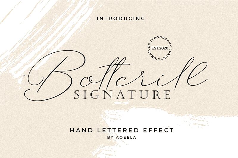 Botterill Signature Czcionka