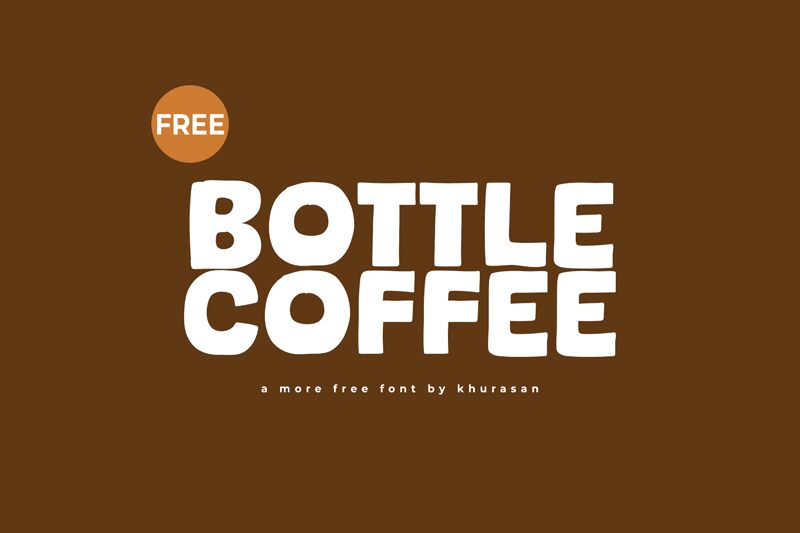Bottle Coffee Schriftart