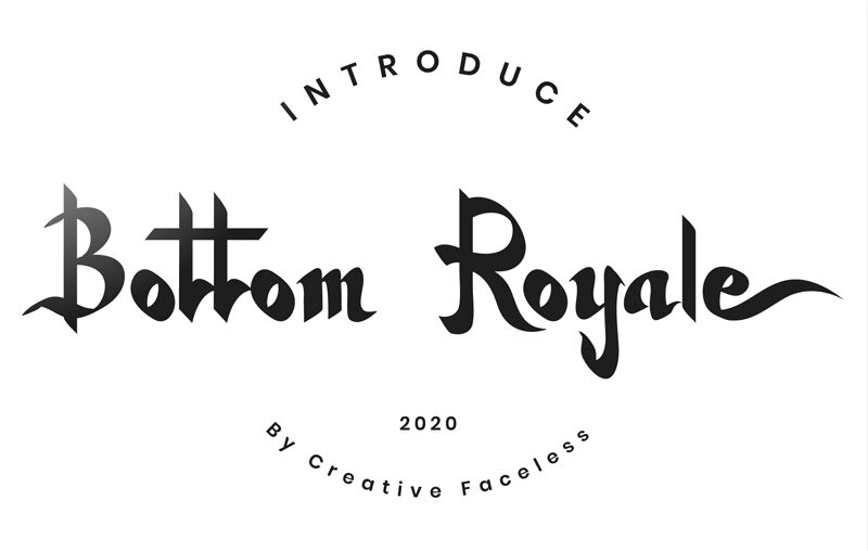 Bottom Royale Czcionka