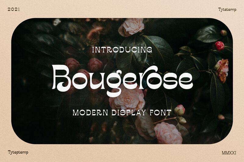 Bougerose Display Czcionka