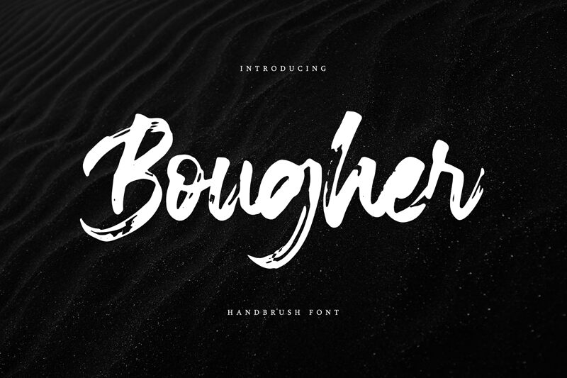 Bougher Schriftart