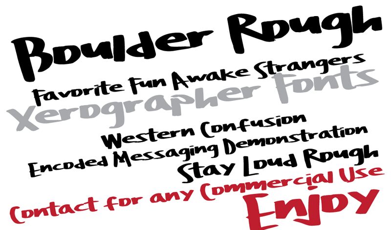 BoulderRough Carattere