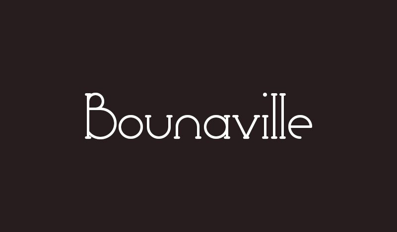 Bounaville Czcionka