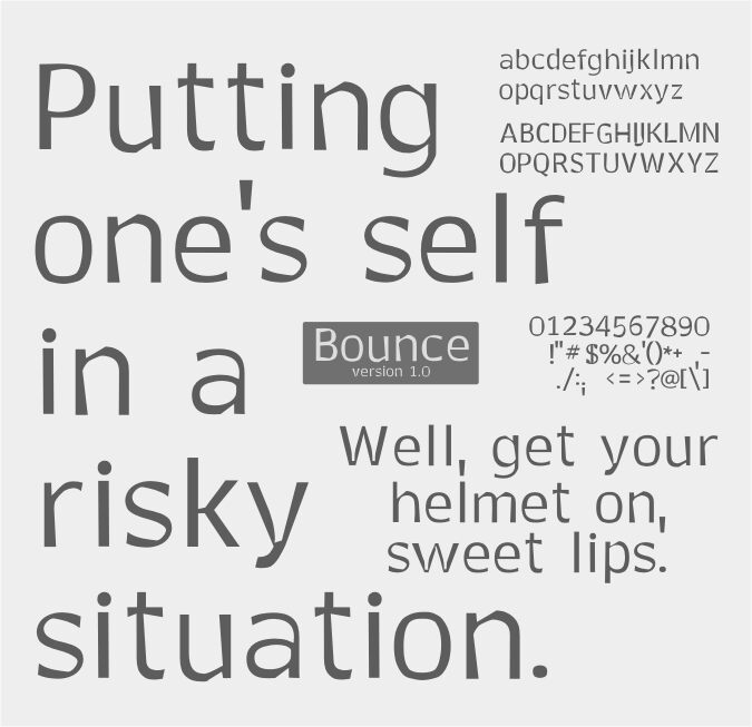 Bounce Druh písma