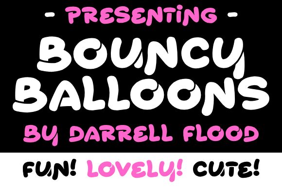 Bouncy Balloons Font