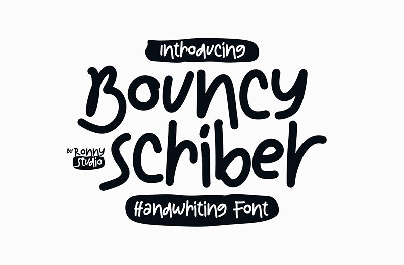 Bouncy Scriber Font
