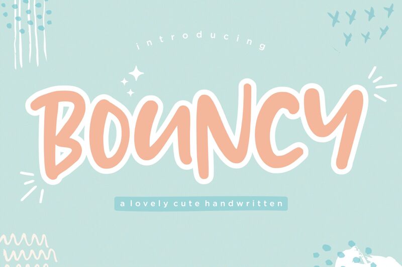 BOUNCY Schriftart
