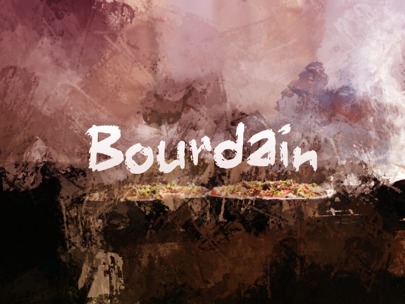 b Bourdain フォント