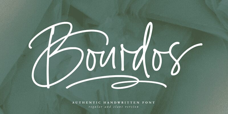 Bourdos Schriftart
