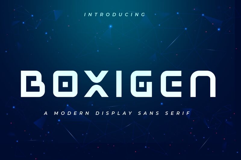 BOXIGEN Schriftart