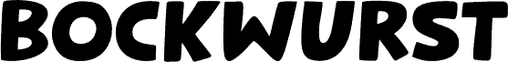 Bockwurst DEMO Regular font