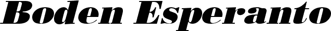 Boden Esperanto Kursiva