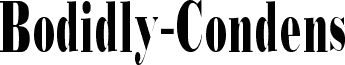 Preview of the Bodidly-Condens font