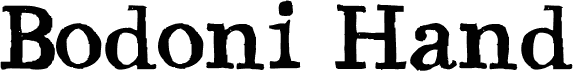 Bodoni Hand