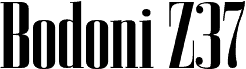 BodoniZ37MCpRg-Bold carattere