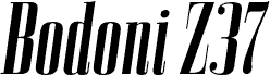 BodoniZ37MCpRg-BoldItalic carattere