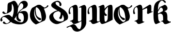 Preview of the BodyworkDEMO-Regular font