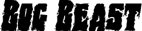Aperçu de la police Bog Beast Italic