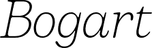 Bogart Trial Extralight Italic