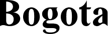 BogotaFREE font