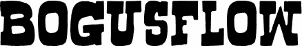 Preview of the Bogusflow font