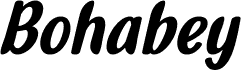 Bohabey Italic