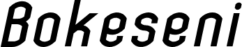 Bokeseni Bold Italic