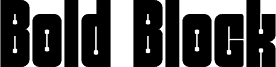 Bold Block Schriftart