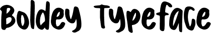 Boldey Typeface Regular