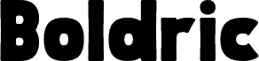 Boldric Regular 字体预览