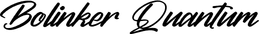 Bolinker Quantum DEMO VERSION Italic 字体