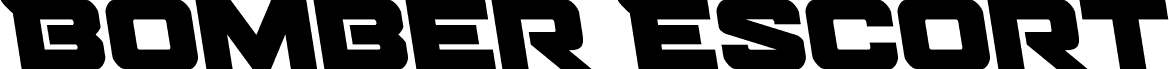 Preview of the Bomber Escort Semi-Leftalic font