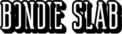 Preview of the BondieSlabRounded-ExrudeRight Demo font