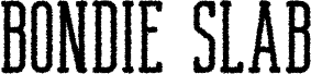 Preview of the BondieSlabRoundedRough-Reg Demo font