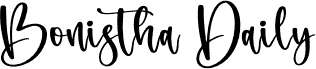 Bonistha Daily font