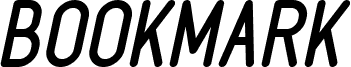 Vorschau der Schriftart BOOKMARK Italic