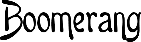 Boomerang font