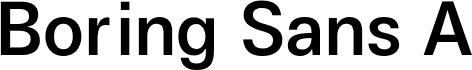 Boring Sans A Trial Medium