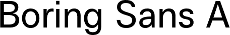 Boring Sans A Trial Regular