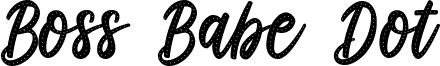 Boss Babe Dot шрифт