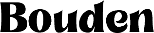 Bouden font