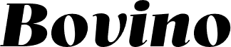 BovinoTrial-BlackItalic