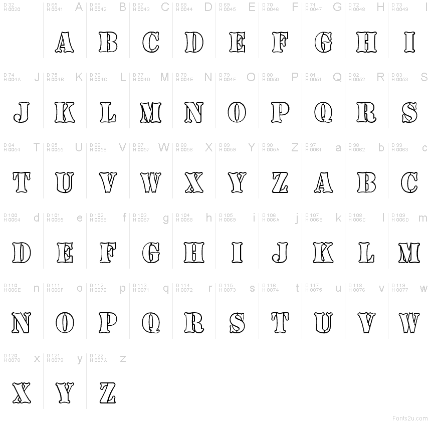 Boneyard Army font | Fonts2u.com