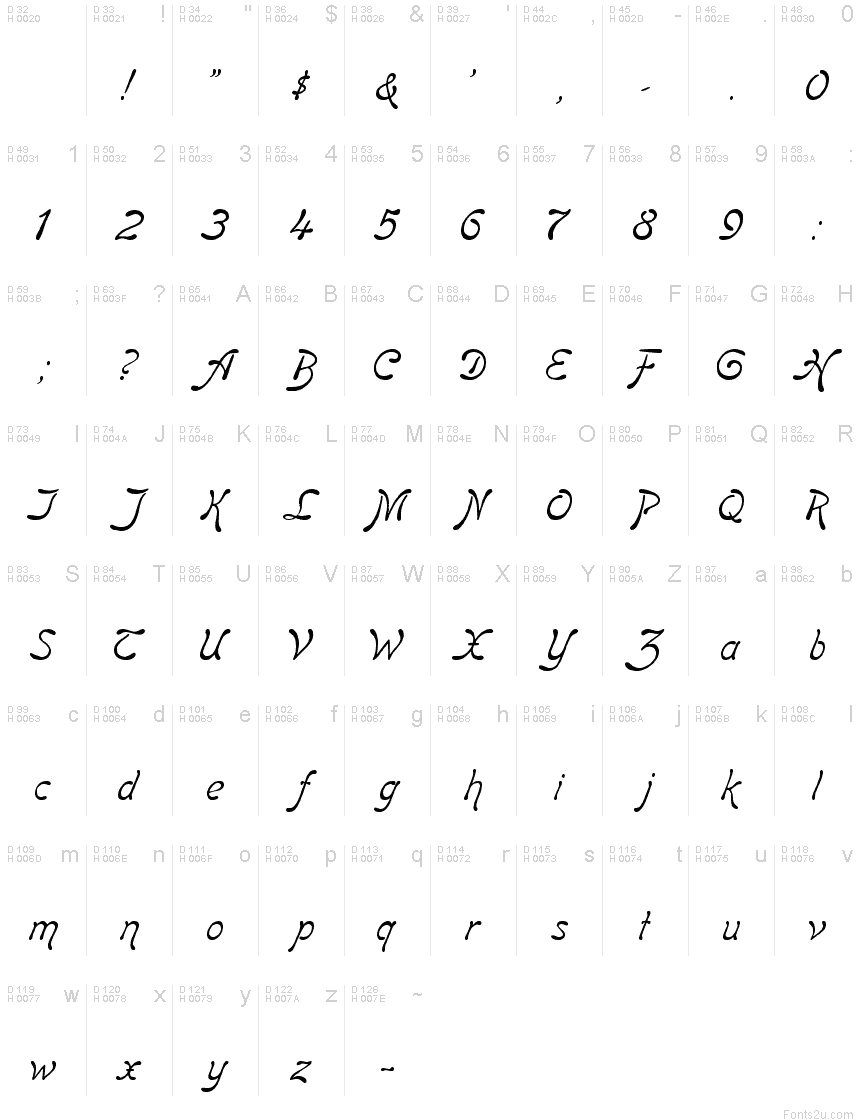 Boomerang Italic font