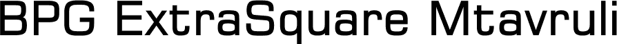 BPG ExtraSquare Mtavruli