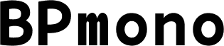 BPmono Bold