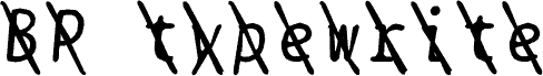 BPtypewriteDamagedSlashed Italic