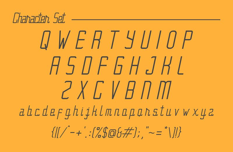 BraceLine Schriftart