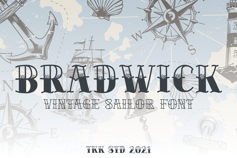 BRADWICK Schriftart