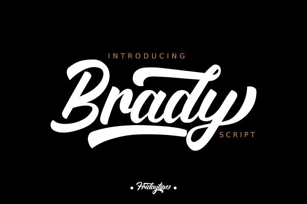 Brady الخط